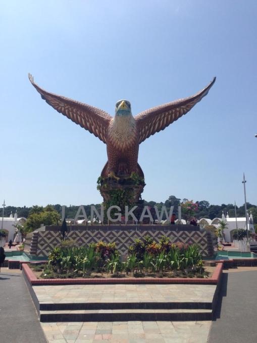 The giant eagle statue, a symbol of Langkawi